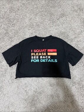 Black Crop Tee